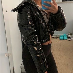 Kaylee Kollection Black metallic Jacket
